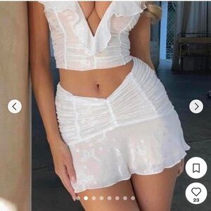 NWT White lace butterfly set - by Outcast never worn! Size XXS see size chart